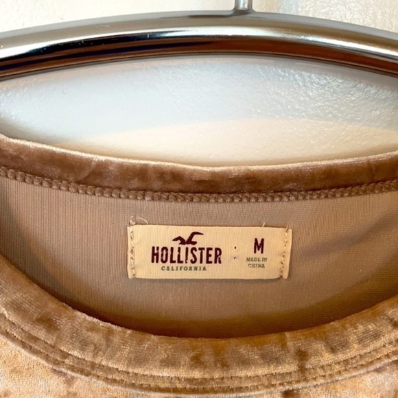 HOLLISTER Y2K Women’s Gold Shimmer HOLLISTER Blouse Size Small - Picture 4 of 7